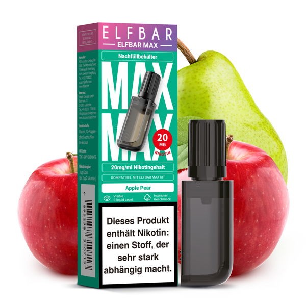Apple Pear Prefilled Ersatz Pod Elf Bar MAX Geschmack