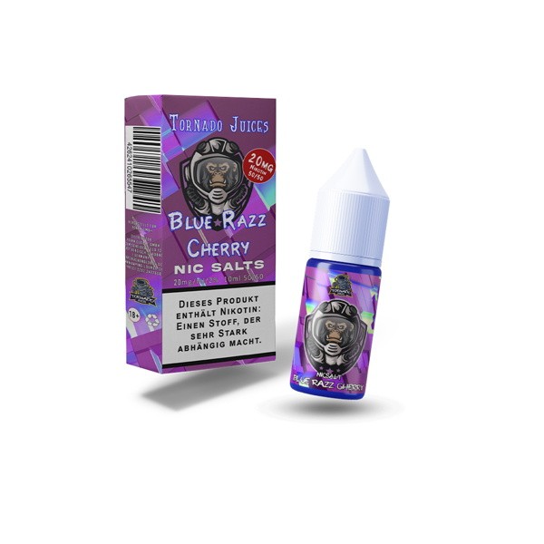 Blue Razz Cherry Nikotinsalz Liquid Tornado Juices