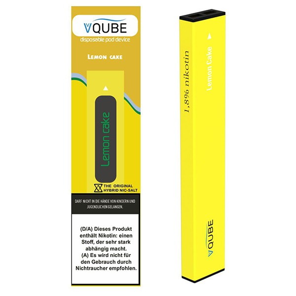 VQube Disposable Pod Device E-Zigarette Lemon Cake