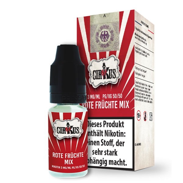 Rote Früchte Mix Liquid Authentic CirKus 3 mg/ml