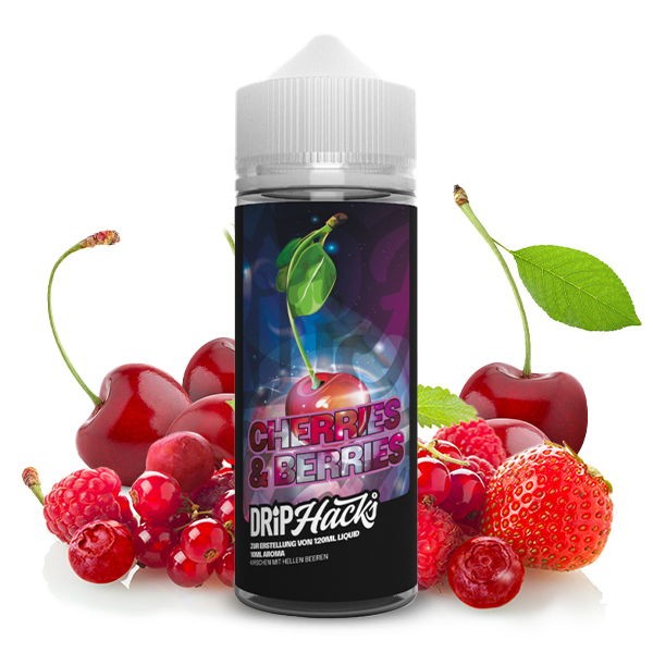 Cherries & Berries Longfill Aroma Drip Hacks Geschmack