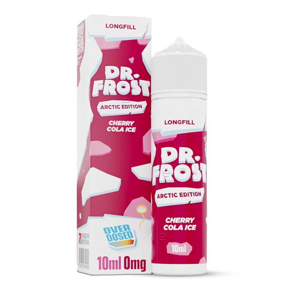 Cherry Cola Longfill Aroma Dr. Frost Arctic Edition Verpackung