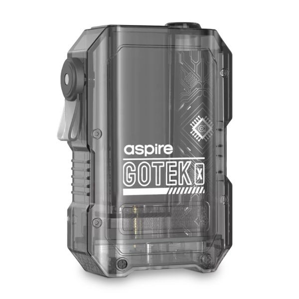 Aspire GoTek X Akkuträger Schwrz Transparent