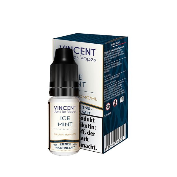 Ice Mint Nikotinsalz Liquid Vincent dans les Vapes 10 mg/ml
