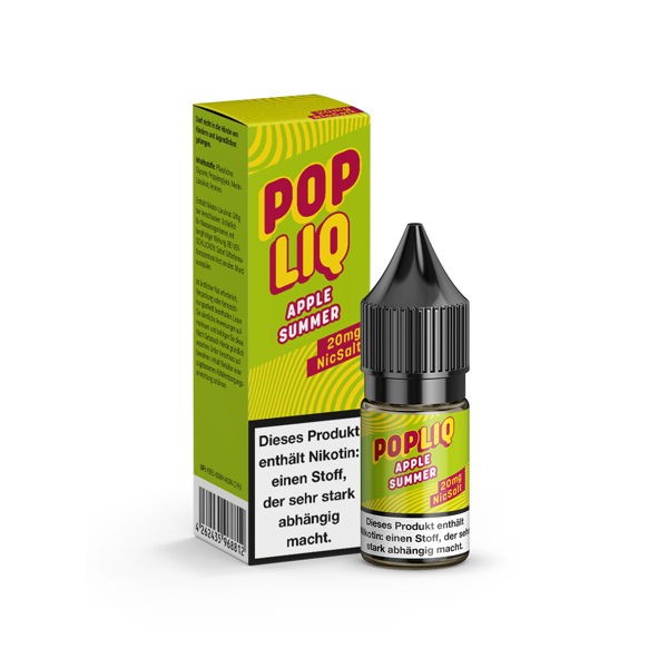 Apple Summer Nikotinsalz Liquid PopLiq 20 mg/ml Verpackung