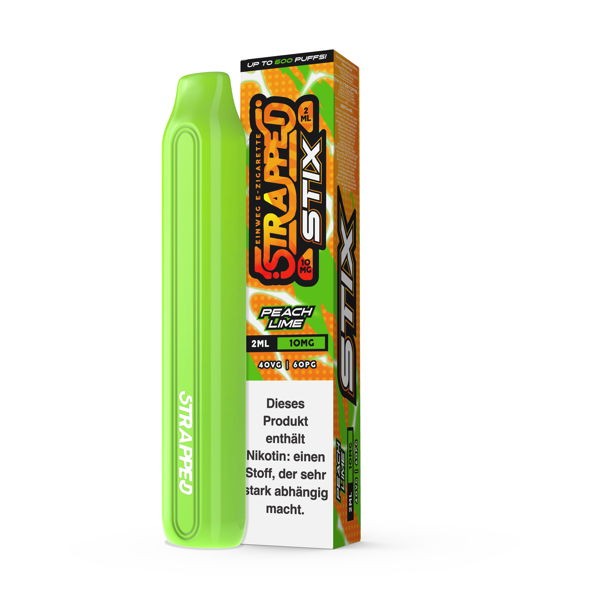 Strapped STIX Einweg E-Zigarette Peach Lime 10 mg/ml