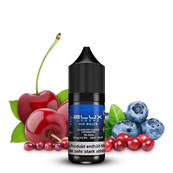 Blueberry Cherry Cranberry Nikotinsalz Liquid ELUX Legend Geschmack