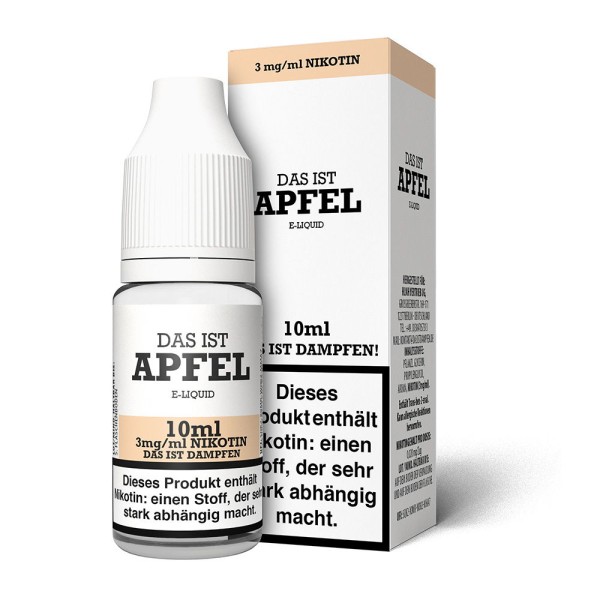 Apfel Liquid Das ist Dampfen