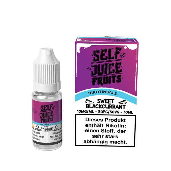Sweet Blackcurrant Nikotinsalz Liquid Self Juice Fruits