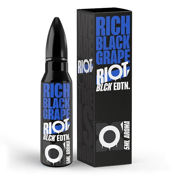 Rich Black Grape 5 ml Longfill Aroma Riot Squad Black Verpackung