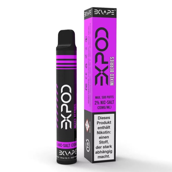 eXvape Expod Disposable E-Zigarette Mixed Berries