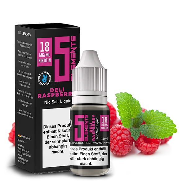Deli Raspberry Nikotinsalz Liquid 5 Elements