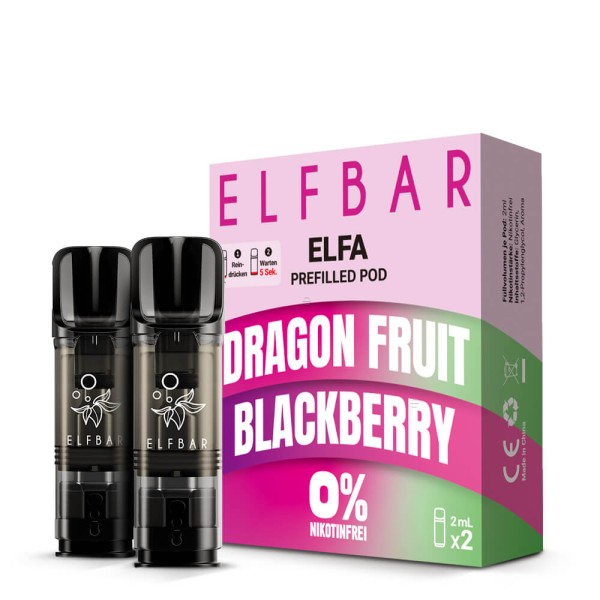 Elfbar Elfa Pod Dragon Fruit Blackberry Nikotinfrei
