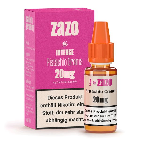 Pistachio Crema Nikotinsalz Liquid ZaZo Intense Flasche 20 mg/ml