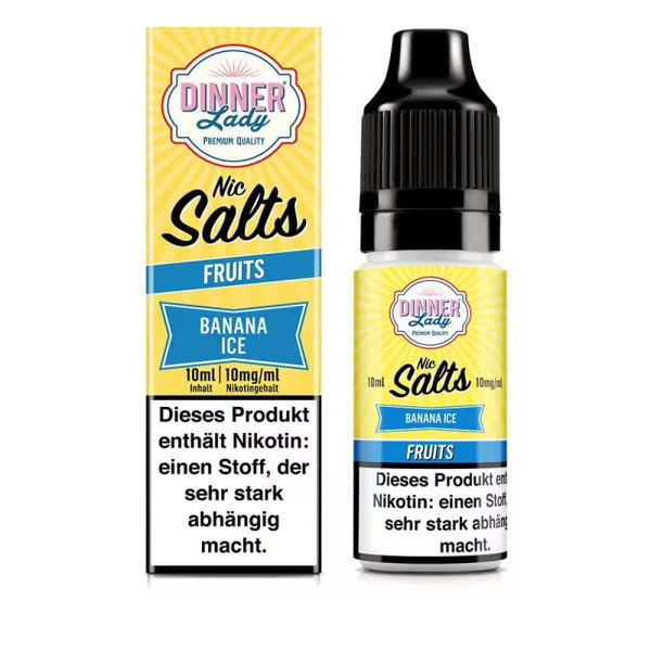 Banana Ice Nikotinsalz Liquid DINNER Lady 10 mg/ml