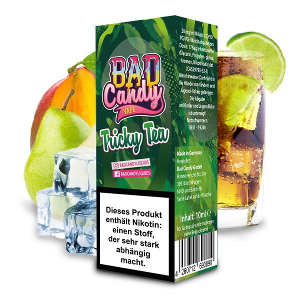 Tricky Tea Nikotinsalz Liquid Bad Candy Geschmack