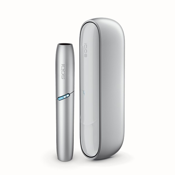 IQOS Originals DUO Tabakerhitzer Starter Kit Silber stehend