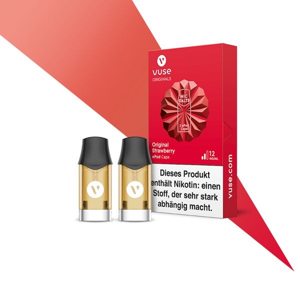 Original Strawberry Nic Salts Caps Vuse ePod