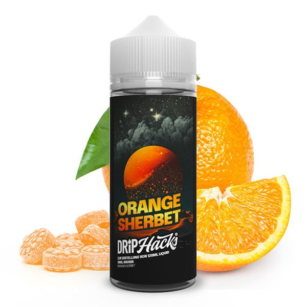 Orange Sherbert Longfill Aroma Drip Hacks Geschmack