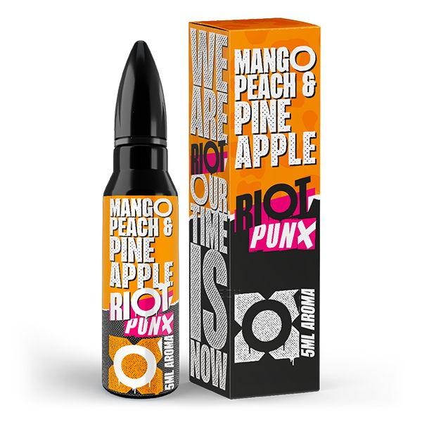 Mango Pfirsich Ananas 5 ml Longfill Aroma Punx by Riot Squad Verpackung