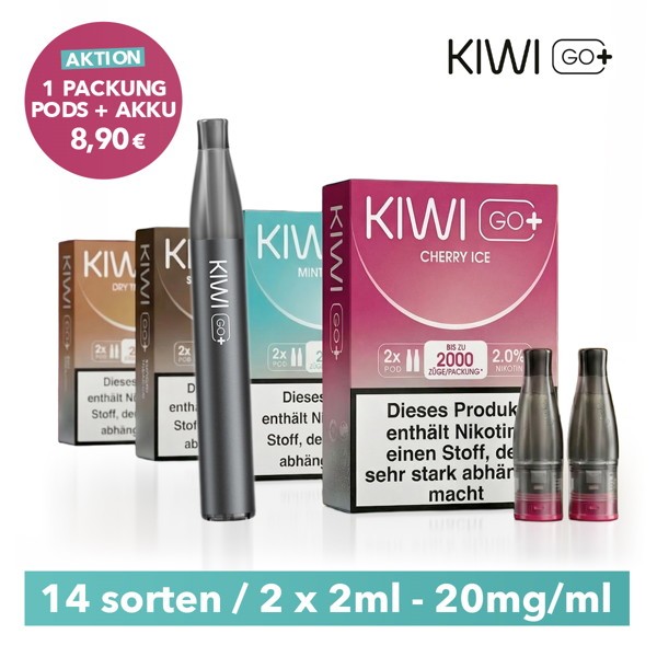 KIWI Go Plus Prefilled Vape Sammelartikel Aktion