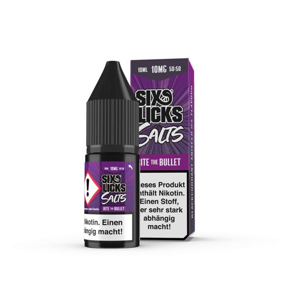 Bite The Bullet Nikotinsalz Liquid Six Licks