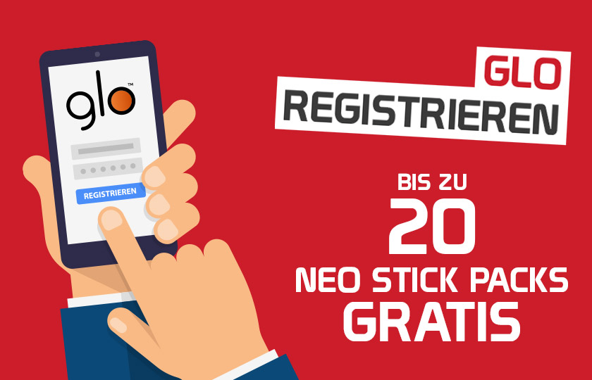 Glo registrieren: Bis zu 200 NEO Sticks gratis