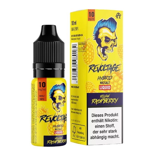 Yellow Raspberry Hybrid Nikotinsalz Liquid Revoltage 10 mg/ml