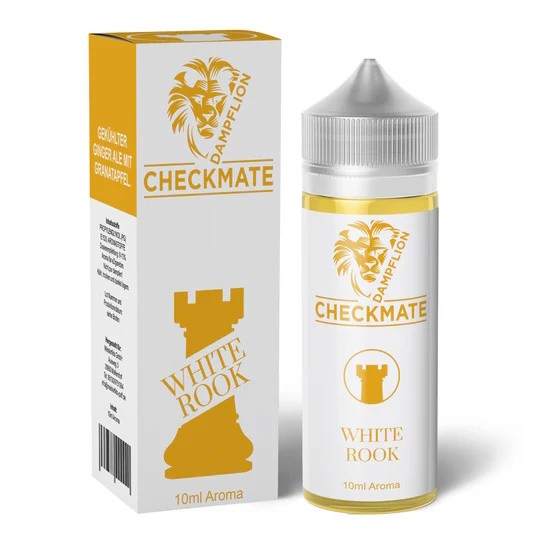 White Rook Aroma Checkmate Dampflion Verpackung Flasche