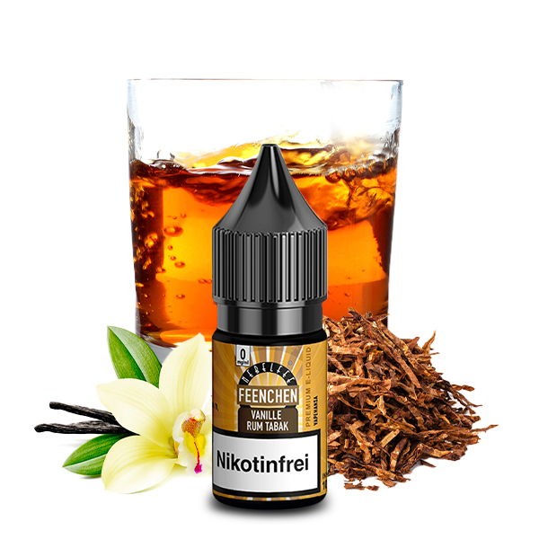 Vanille Rum Tabak Feenchen Nikotinsalz Liquid Nebelfee 0 mg/ml Geschmack