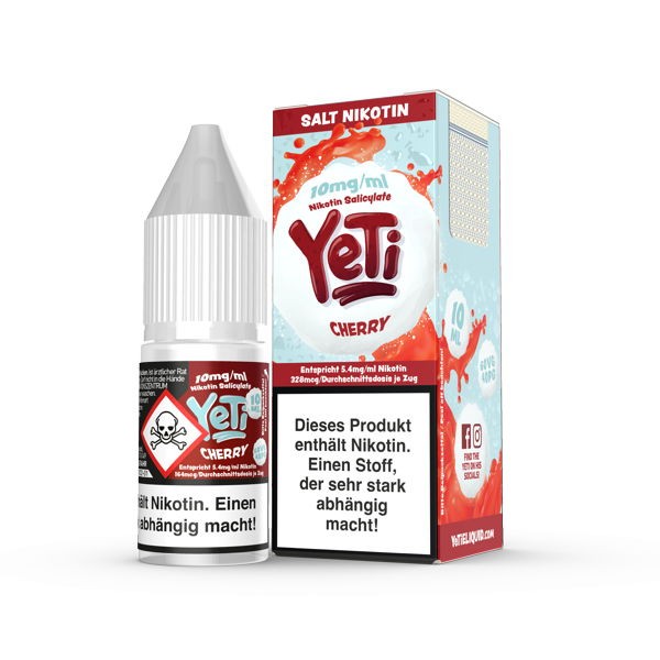 Cherry Nikotinsalz Liquid Yeti 10 mg/ml