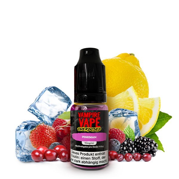 Pinkman Nikotinsalz Liquid Vampire Vape Overdosed 10mg/ml Geschmack