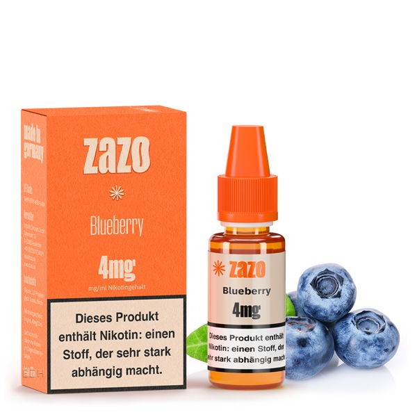 Blueberry Liquid Zazo 4 mg/ml