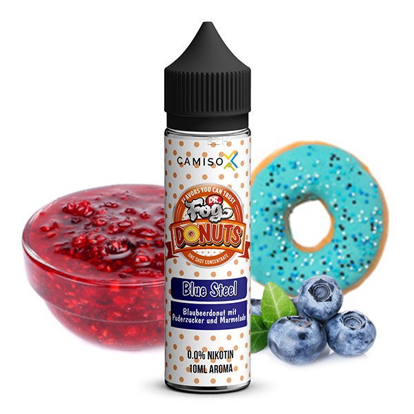 Blue Steel Aroma Dr. Fog Donuts Geschmack