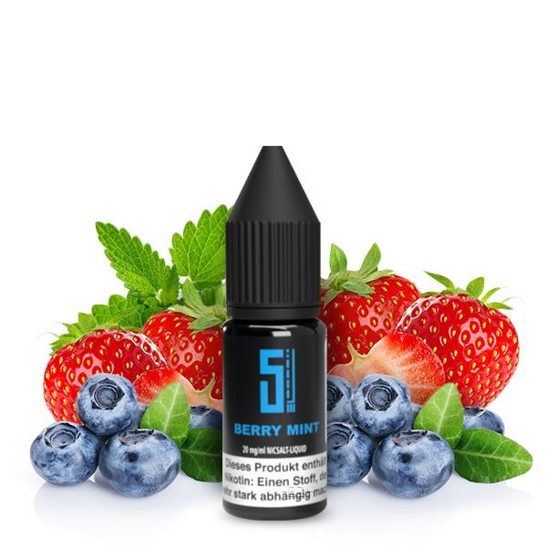 Berry Mint Nikotinsalz Liquid 5 Elements Beispielbild 20mg/ml Geschmack