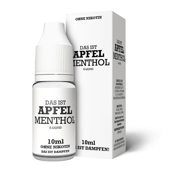 Apfel Menthol Liquid Das ist Dampfen 0 mg/ml