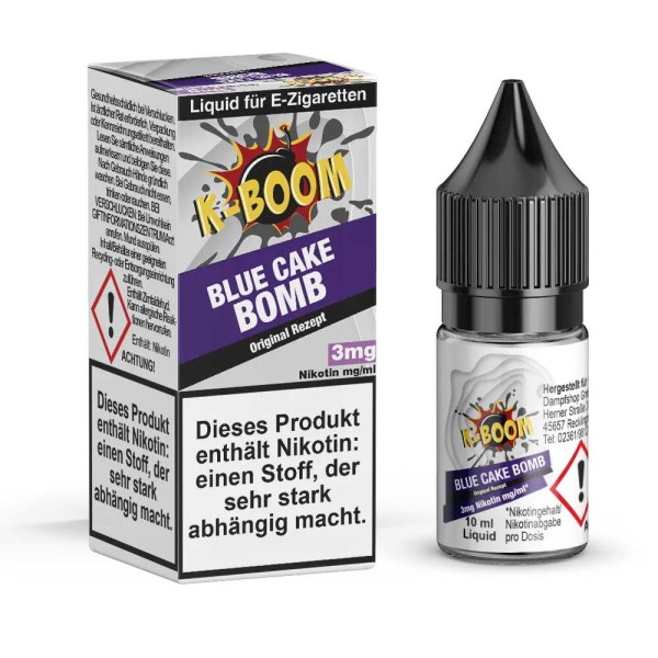 Blue Cake Bomb Liquid K-Boom 3 mg/ml