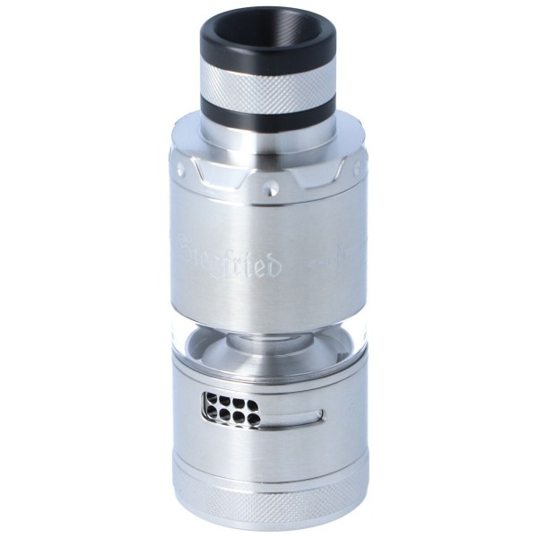 Vapefly Siegfried RTA Clearomizer Edelstahl Silber Verdampfer