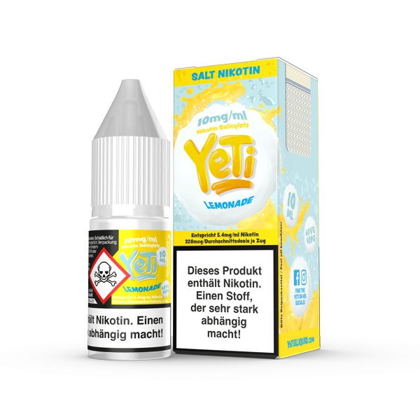 Lemonade Nikotinsalz Liquid Yeti 10 mg/ml