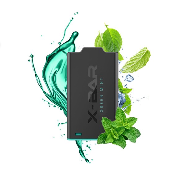 Green Mint Prefilled Pod X-Shisha by X-BAR