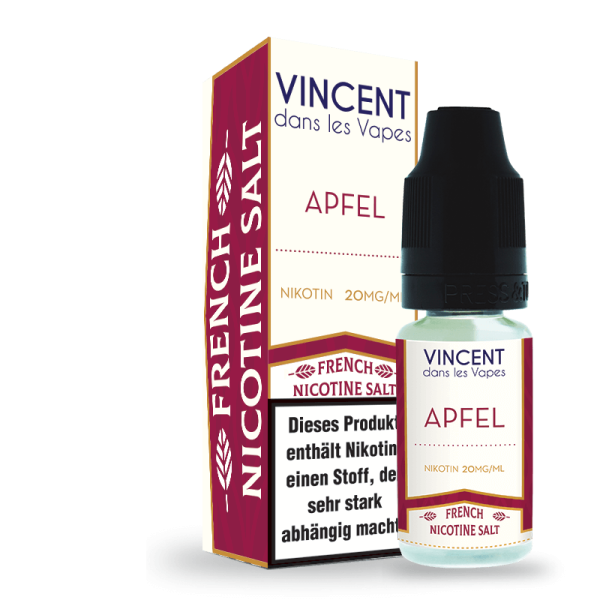 Apfel Nikotin Salz Liquid Vincent