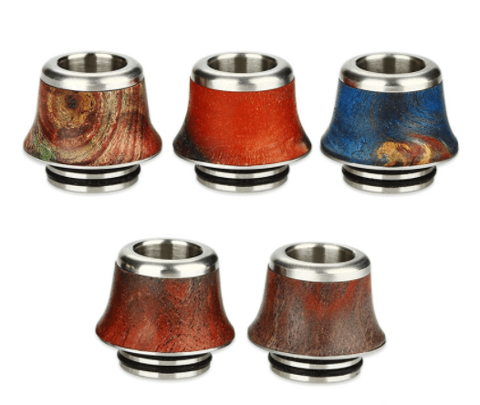 Arctic Dolphin 810er Drip Tip Edelstahl Holz