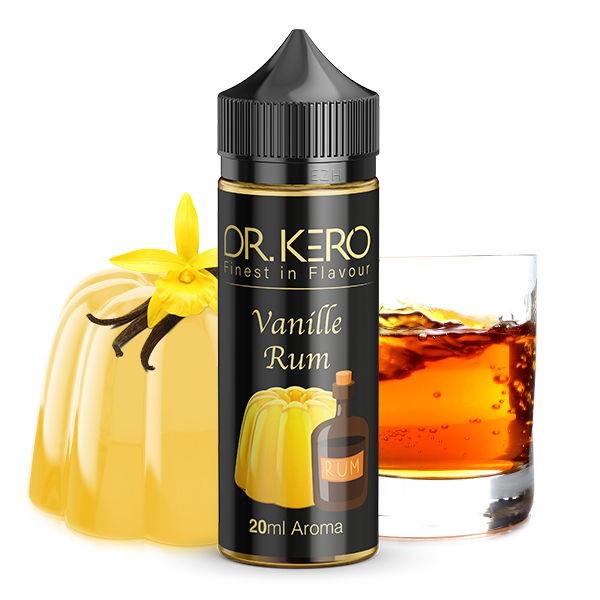Vanille Rum Longfill Aroma Dr. Kero 20 ml in 120 ml Flasche
