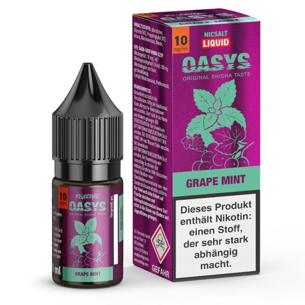 Grape Mint Hybrid Nikotinsalz Liquid Revoltage OASYS 10 mg/ml