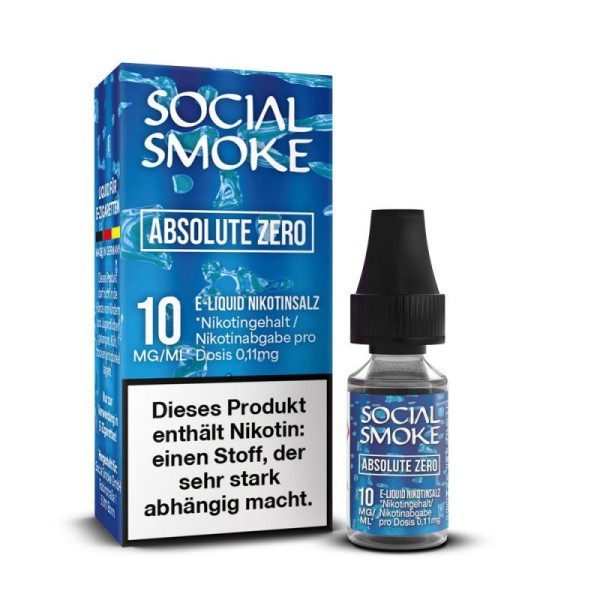 Social Smoke Nikotinsalz Liquid Absolute Zero 10 mg