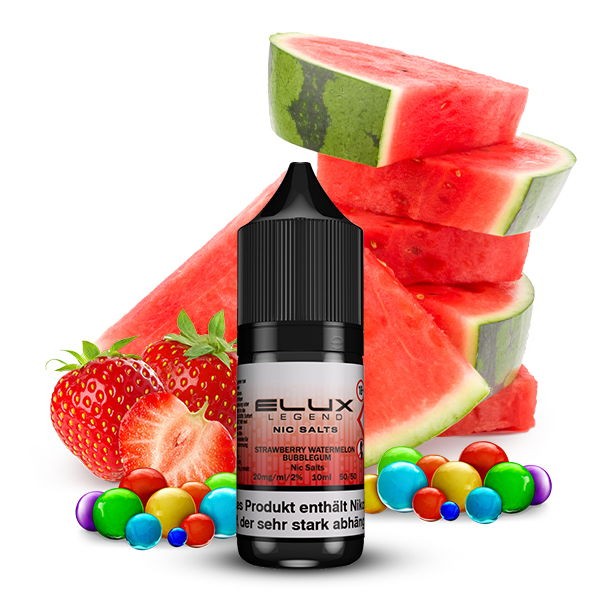 Strawberry Watermelon Bubblegum Nikotinsalz Liquid ELUX Legend Geschmack