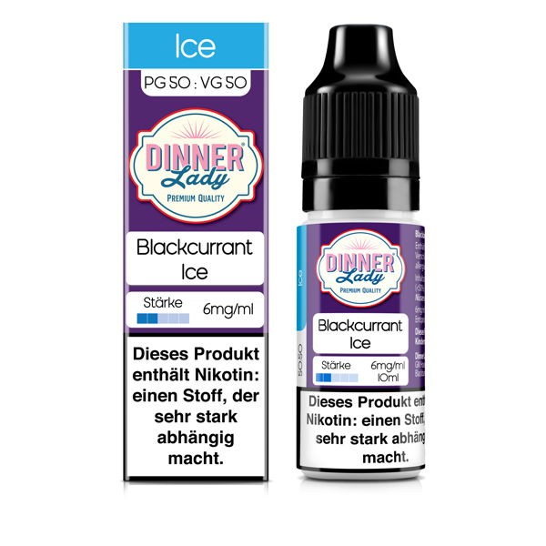 Blackcurrant Ice Liquid DINNER Lady 6 mg/ml