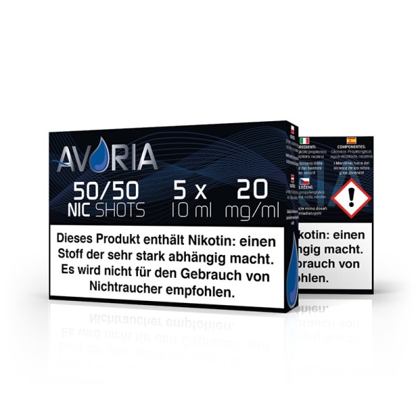 Nikotin Shot 5050 20 mg ml Avoria