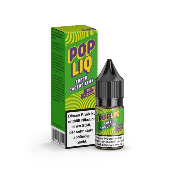 Fresh Cactus Lime Nikotinsalz Liquid PopLiq 10 mg/ml Verpackung