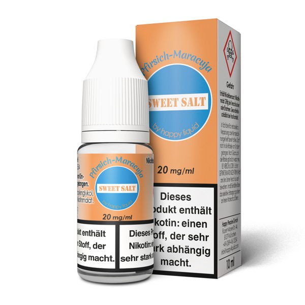 Pfirsich Maracuja Nikotinsalz Liquid Sweet Salt by Happy Liquid 20 mg